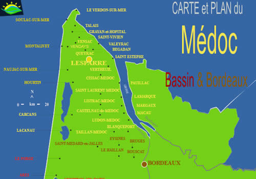 Carte du Médoc